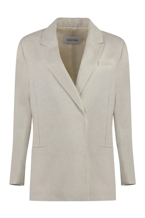 Linen blazer-0